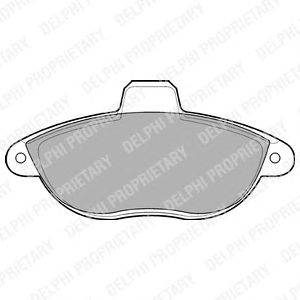 DELPHI LP1592 - fékbetét CITROËN FIAT PEUGEOT