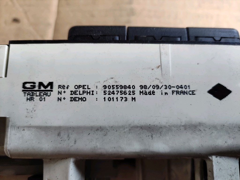 OPEL ASTRA G Ferdehátú F48_, F08_ Fűtéskapcsoló (manuális klímás) (30970) 90559840 3. kép