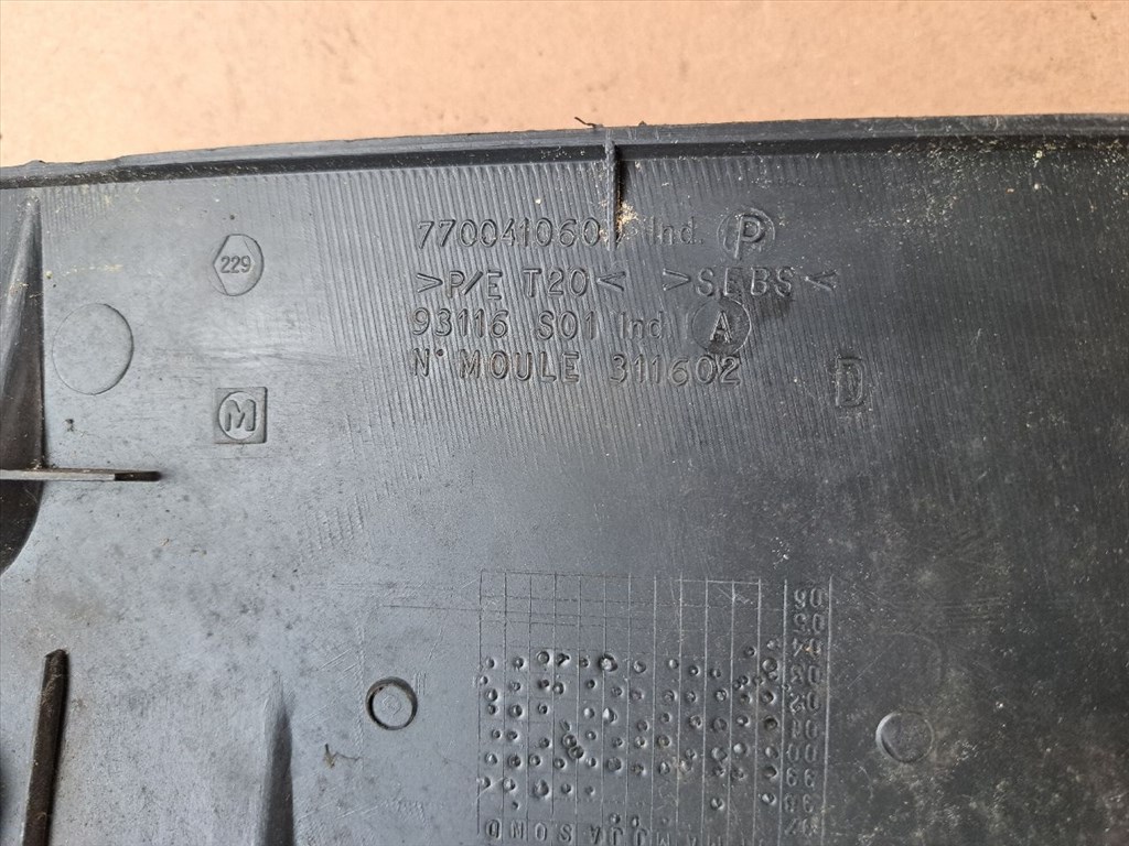 RENAULT CLIO II BB0/1/2_, CB0/1/2_ Levélrács (43736) 7700410609, 77004100608 3. kép