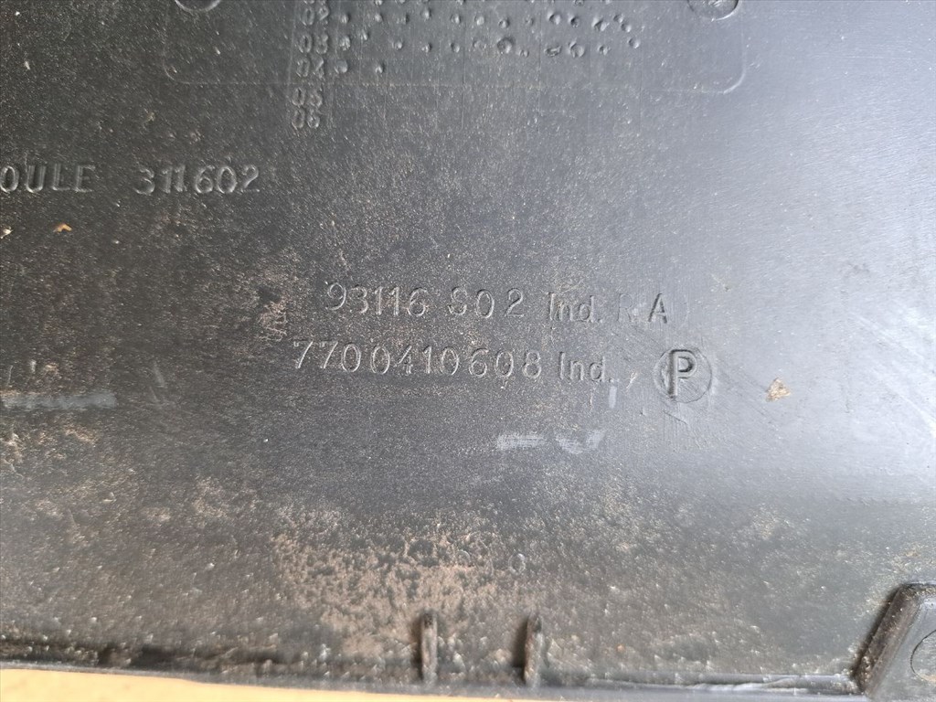 RENAULT CLIO II BB0/1/2_, CB0/1/2_ Levélrács (43736) 7700410609, 77004100608 4. kép