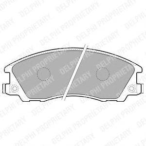 DELPHI LP1853 - fékbetét HYUNDAI HYUNDAI (HUATAI)