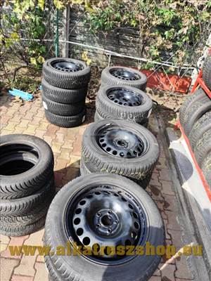 Opel Astra K 16" lemez felni garnitúrák TPMS jeladóval 205/55R16 téli gumival. 