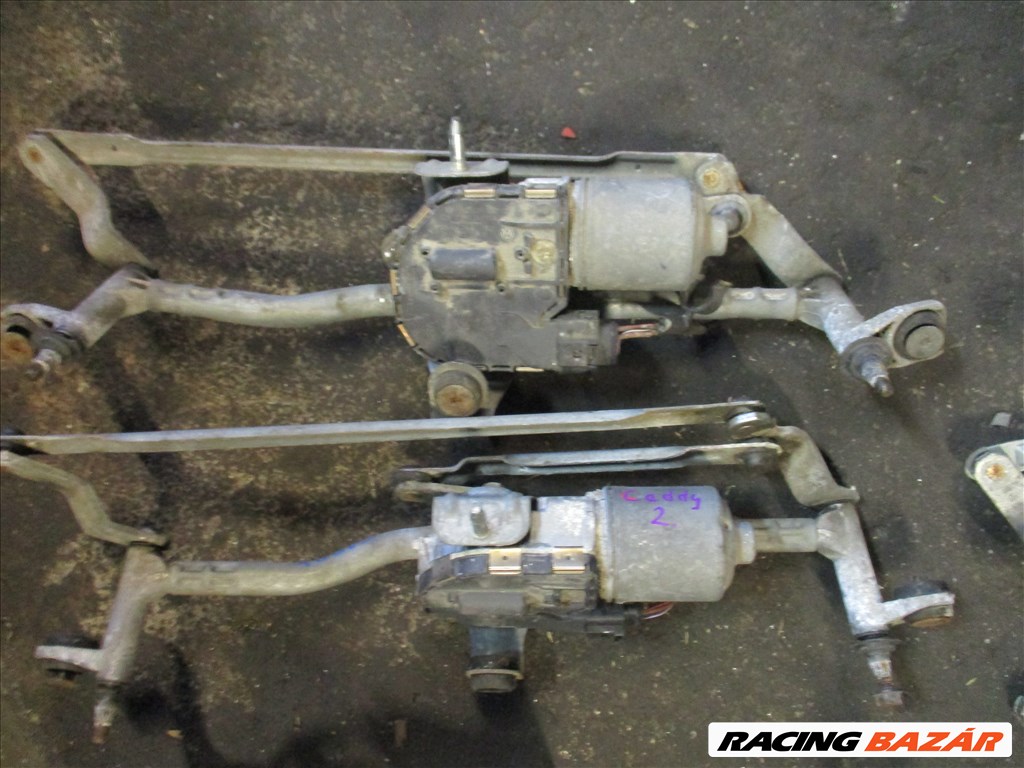 Volkswagen Caddy III első ablaktörlő motor szerkezettel kompletten  1. kép