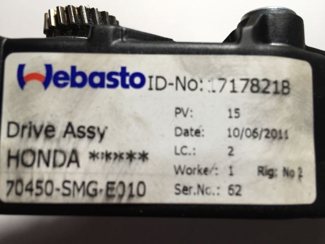 HONDA CR-V Tetőablak Motor 3. kép