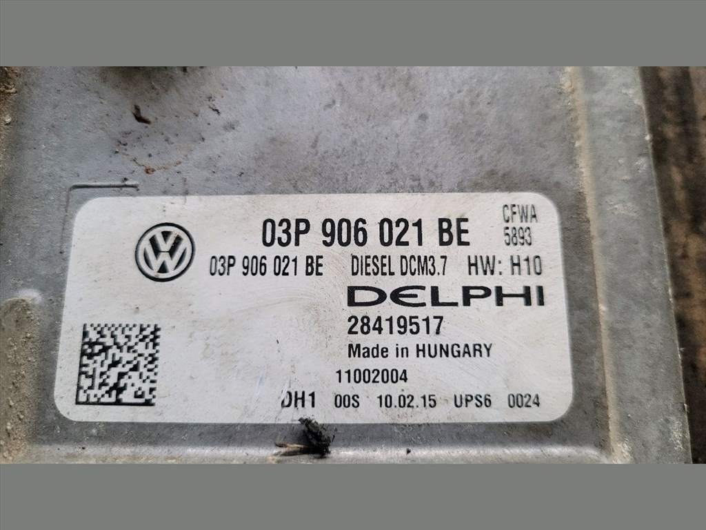 SEAT IBIZA IV 6J5 Motorvezérlő (49787) DELPHI/03P906021BE, CFWA 3. kép