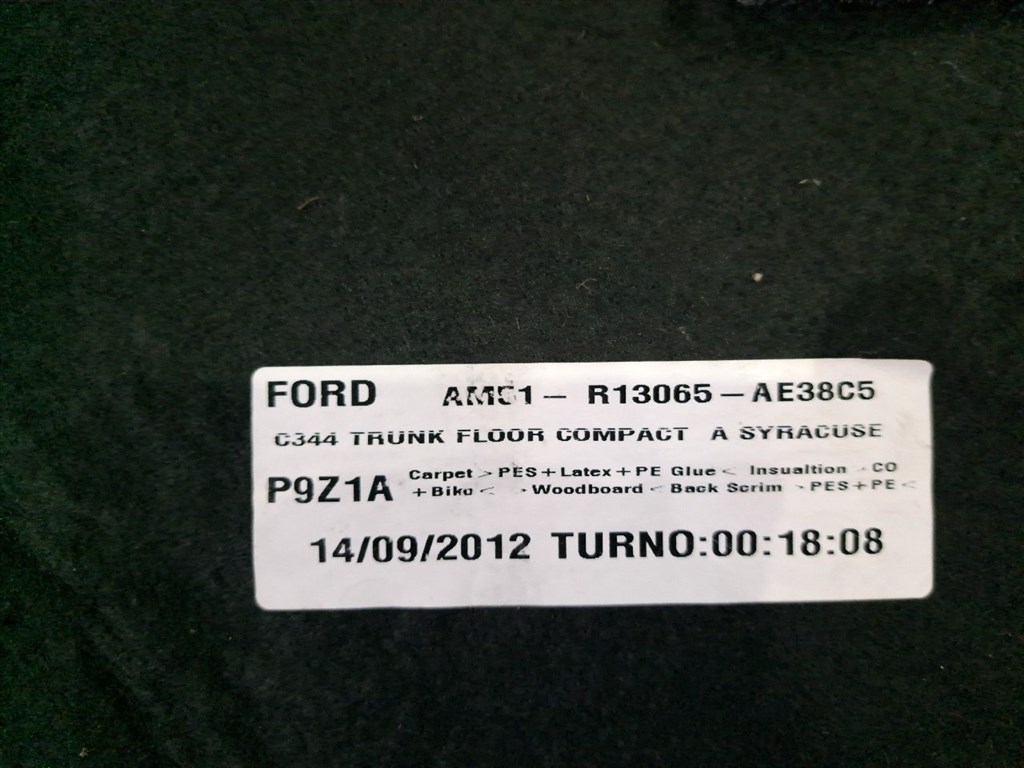 FORD C-MAX II  Csomagtér Kárpit (34802) AM51-R13065-AE38C5 3. kép