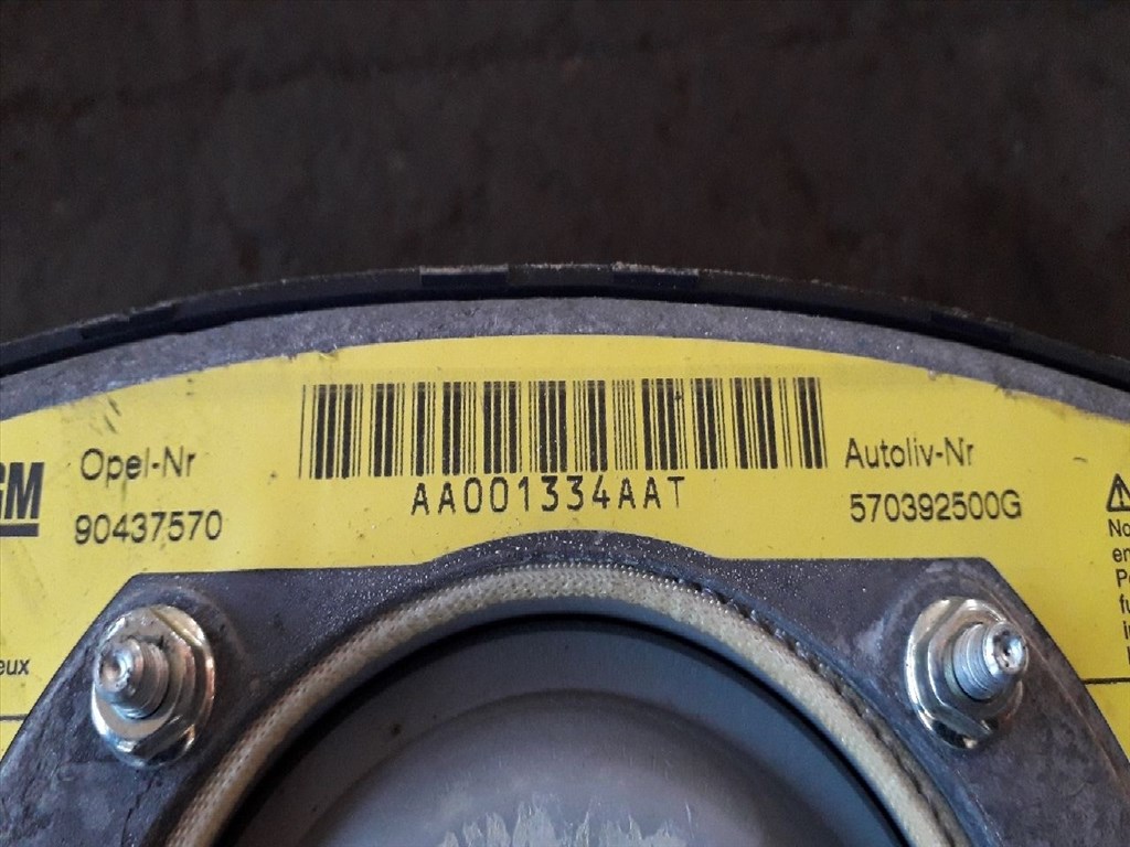 OPEL ASTRA G Ferdehátú F48_, F08_ Kormánylégzsák (12342) 3. kép