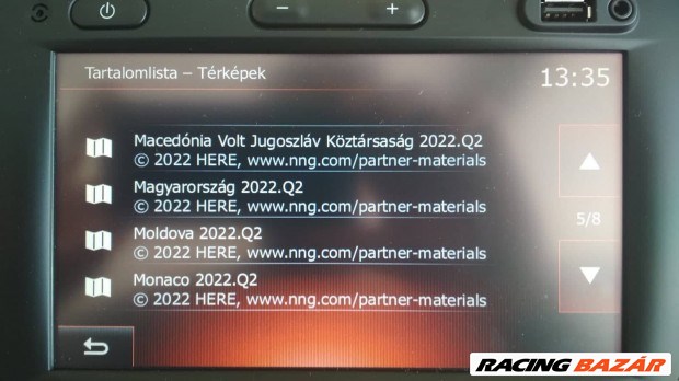 Renault és Dacia MediaNAv navigációk frissítése, magyarosítása, újraprogramozása, szervize. 7. kép
