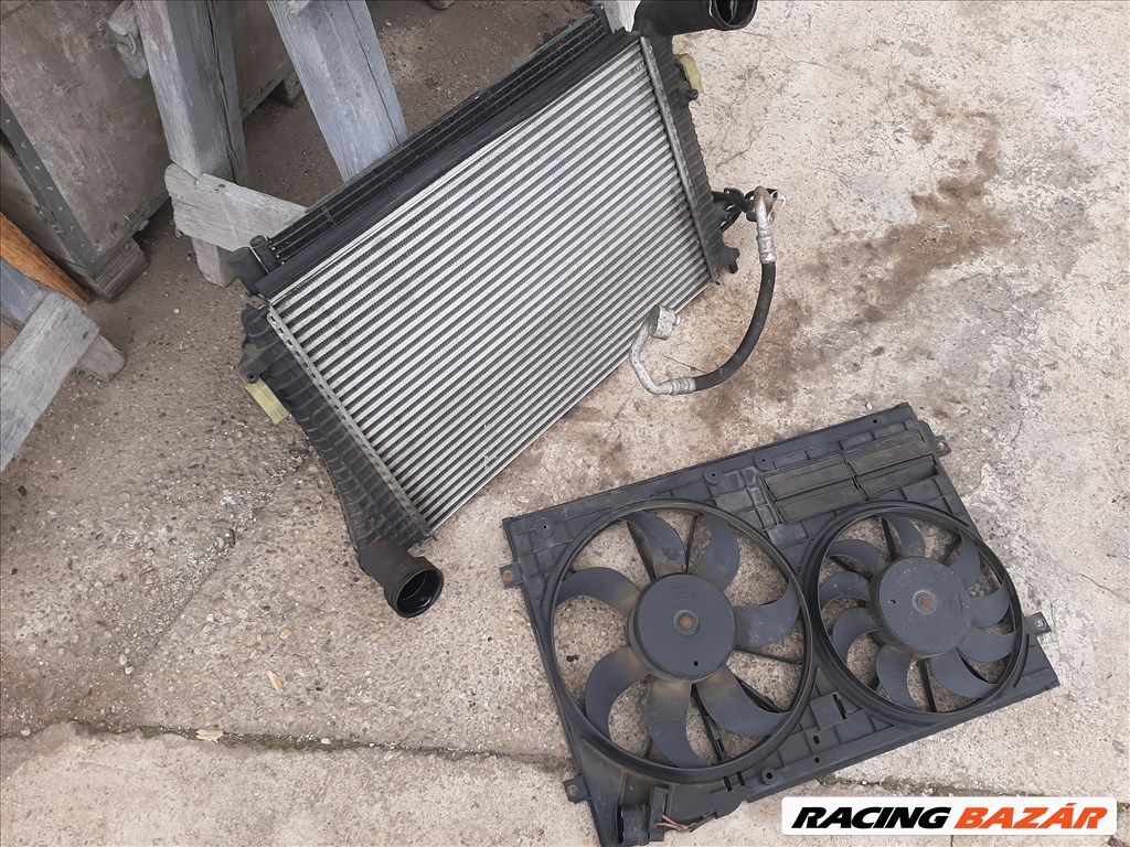  Vw Touran 1.9pdtdi intercooler és klímahűtő, hűtőventilátor eladó! 1. kép