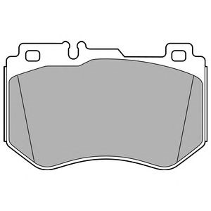 DELPHI LP3137 - fékbetét MERCEDES-BENZ 1. kép