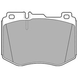 DELPHI LP3172 - fékpofakészlet MERCEDES-BENZ MERCEDES-BENZ (BBDC)