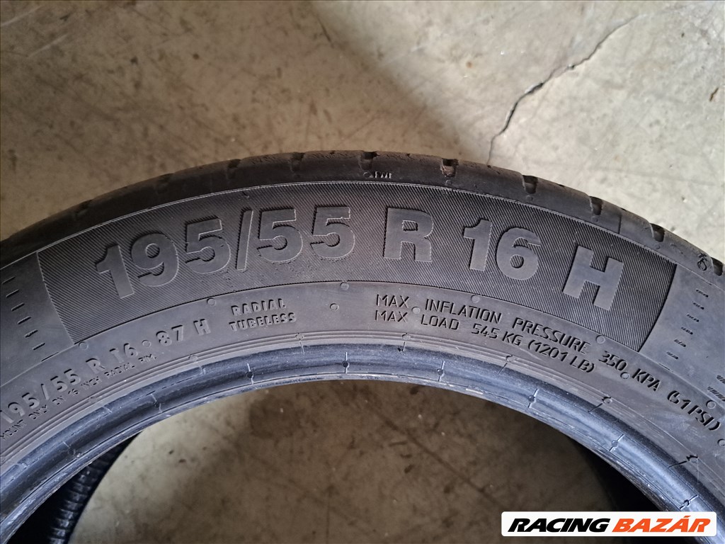4db 195/55 R16 Continental Ecocontact 5 Nyári gumi eladó!!! ára 7500Ft/db Állapota: 6mm minta 7. kép