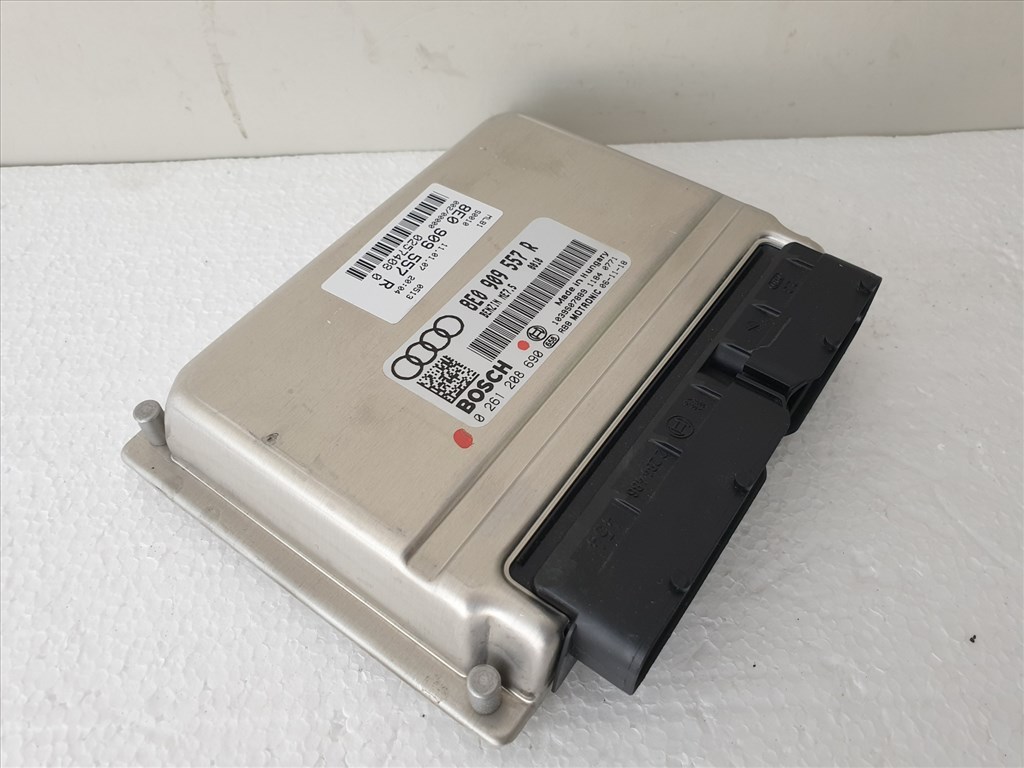 503836 Audi A4 B7, 2006, Motorvezérlő, Ecu, 0261208690, 8E0909557R, Bosch. 3. kép