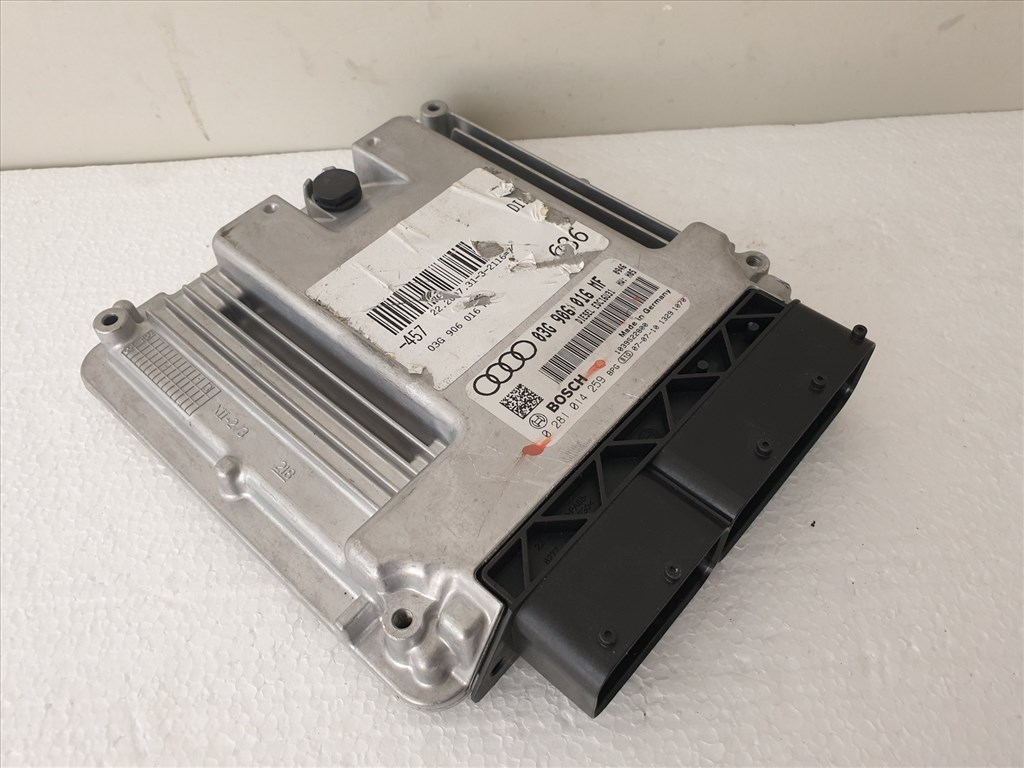 503835 Audi A6 C6, 2007, Motorvezérlő, Ecu, 0281014259, 03G906016MF, Bosch. 3. kép