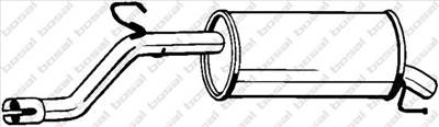 BOSAL 185-233 - hátsó kipufogó dob OPEL VAUXHALL