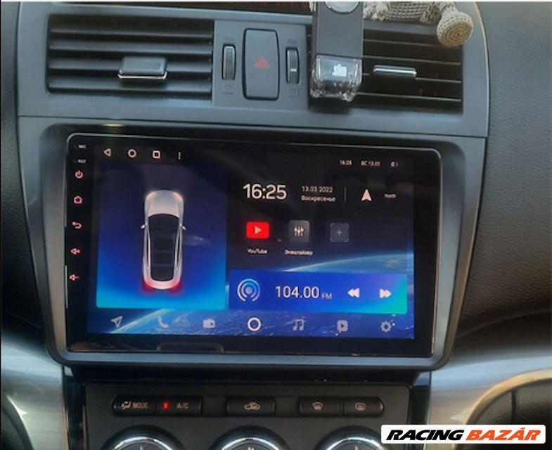 Mazda 6 android multimédia CarPlay GPS navigáció rádió tolatókamerával 2. kép