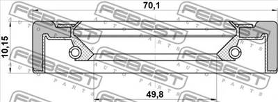 FEBEST 95GCY-51701010X - tömítőgyűrű, kerékagy KIA KIA (DYK) MAZDA