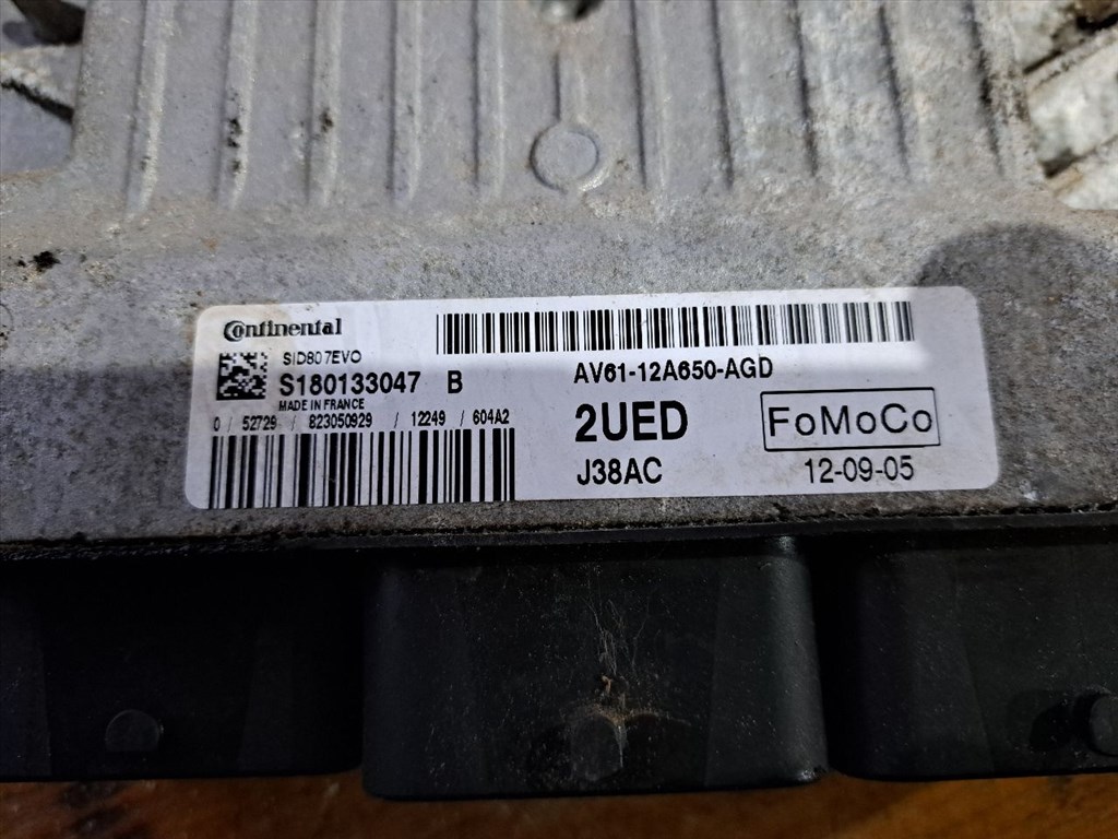 FORD C-MAX II  Motorvezérlő (35295) CONTINENTAL/AV6112A650AGD, S180133047 B, NV6N 14A073 ET, 0942V23559, 6E5T-15607-CA, DV6TDED (T3DA/B) 3. kép