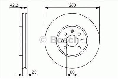 BOSCH 0 986 479 S55 - féktárcsa HOLDEN OPEL VAUXHALL