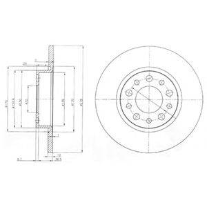 DELPHI BG3994 - féktárcsa ALFA ROMEO FIAT JEEP