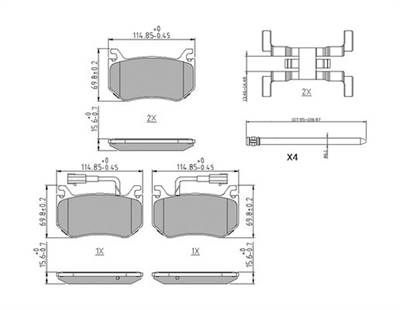 Fékbetét készlet FERODO FDB4847 for ALFA ROMEO