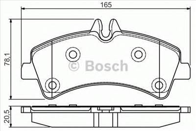 BOSCH 0 986 495 099 - fékbetét MERCEDES-BENZ VW