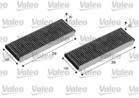 VALEO 715501 - pollenszűrő AUDI AUDI (FAW) LAMBORGHINI VW 1. kép
