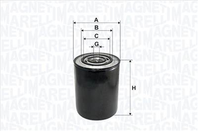 MAGNETI MARELLI 153071760101 - olajszűrő ALFA ROMEO CITROËN FIAT IVECO LANCIA MULTICAR OPEL PEUGEOT 