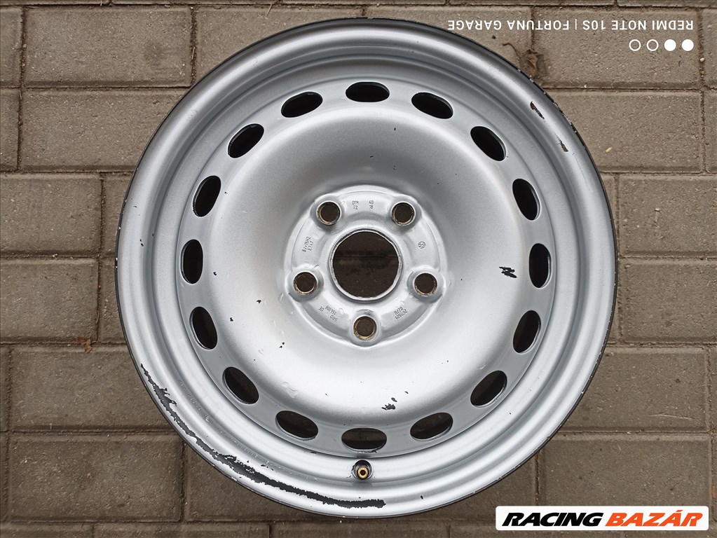 5x112 15" Volkswagen használt lemezfelni garnitúra (R001) 5. kép