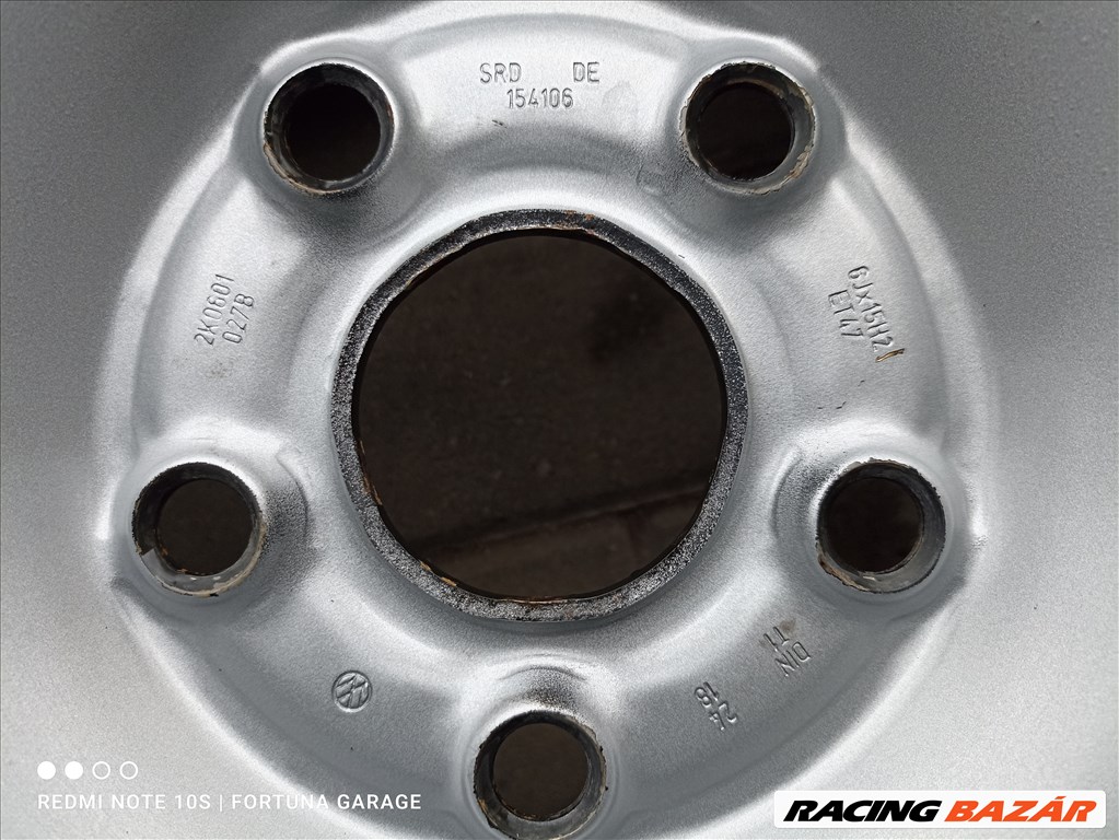 5x112 15" Volkswagen használt lemezfelni garnitúra (R001) 7. kép