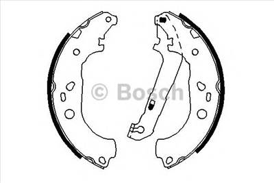 BOSCH 0 986 487 696 - fékpofakészlet FORD FORD AUSTRALIA MAZDA