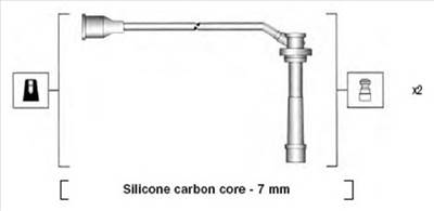MAGNETI MARELLI 941285140849 - gyújtókábel szett SUZUKI