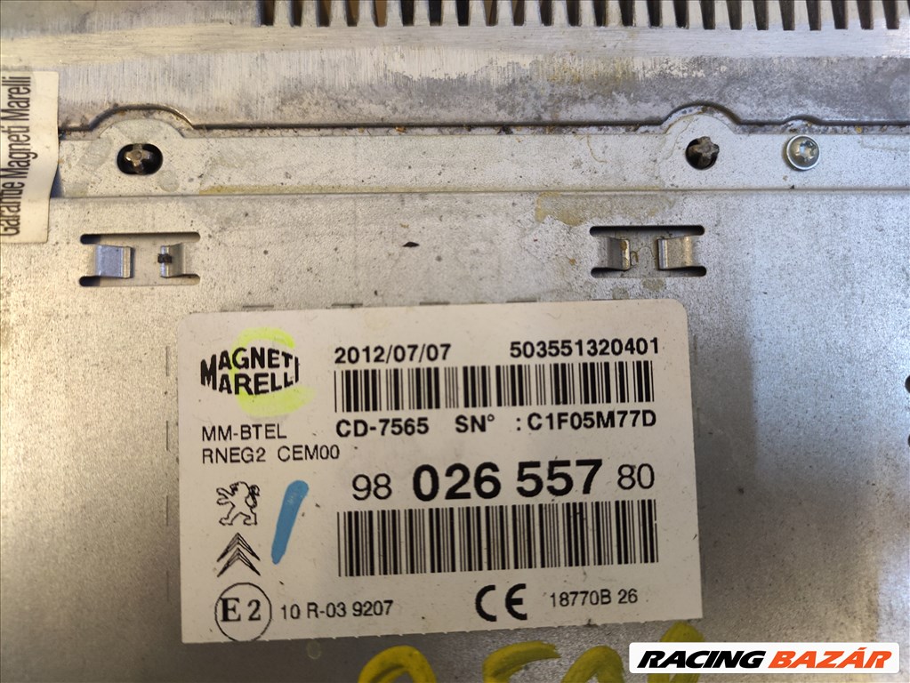Peugeot 508 I navigációs fejegység  9802655780 2. kép