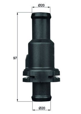 termosztát, hűtőfolyadék MAHLE TH 5 75 for AUDI, VOLVO, VW, CUPRA 1. kép