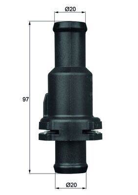 termosztát, hűtőfolyadék MAHLE TH 5 75 for AUDI, VOLVO, VW, CUPRA