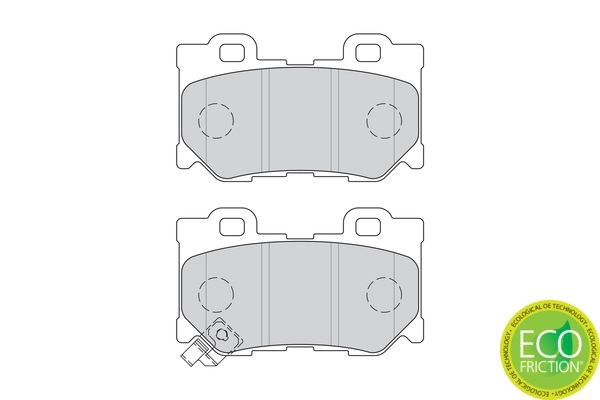 fékbetétkészlet, tárcsafék FERODO FDB4312 for INFINITI, NISSAN 2. kép
