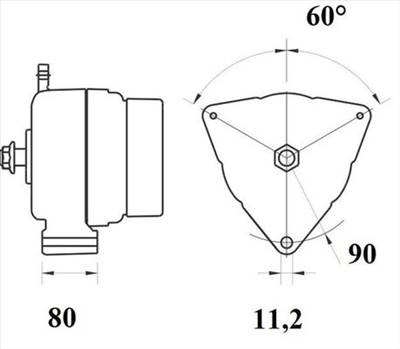 MAHLE MG 806 - generátor MAN