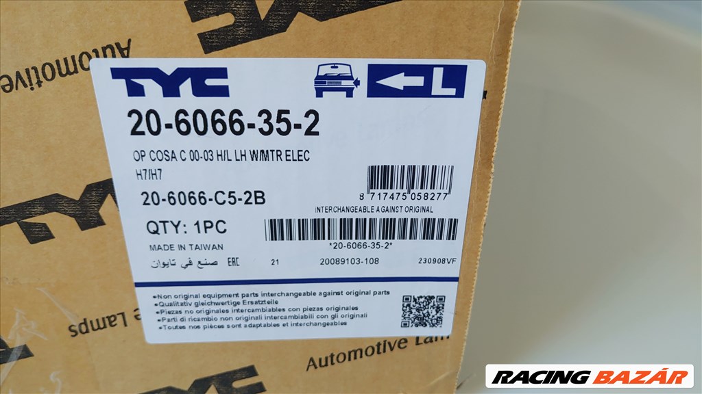 Opel Corsa C, Opel Combo C fényszóró  4. kép