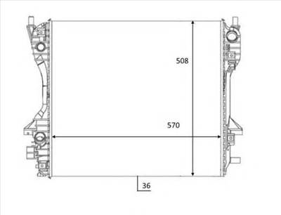 NRF 59060 - Vízhűtő (Hűtőradiátor) JAGUAR