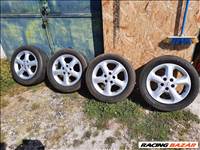  16-os Opel alufelni:5x110. 6Jx16 Et44 (Zafira,Astra ,Corsa,Vectra), rajta kopott gumi 