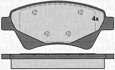 MAGNETI MARELLI 363916060380 - fékbetét RENAULT