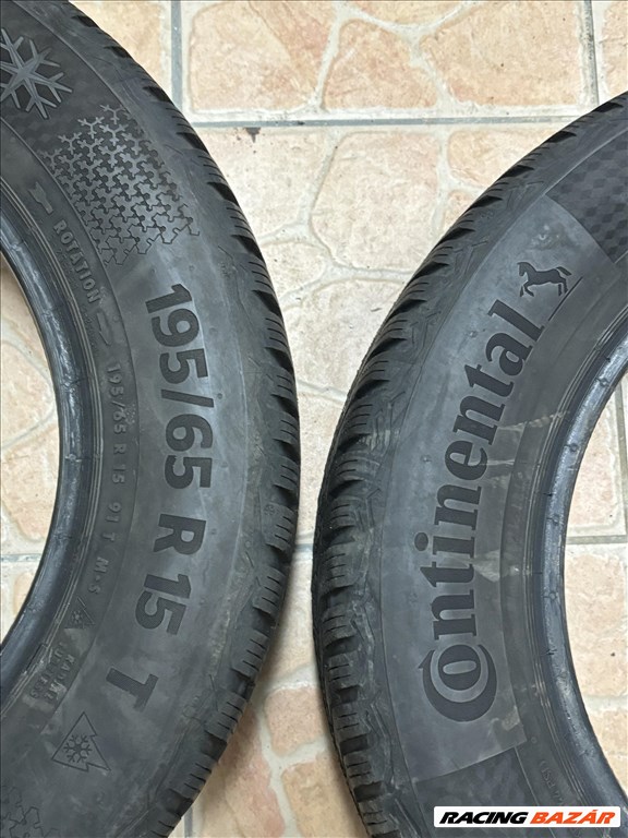  195/6515" használt Continental, Pirelli téli gumi  5. kép