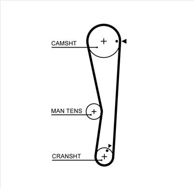 GATES K015687XS - vezérműszíj készlet CHANGHE MITSUBISHI