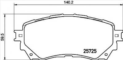 BREMBO P 49 048 - fékbetét MAZDA MAZDA (FAW)