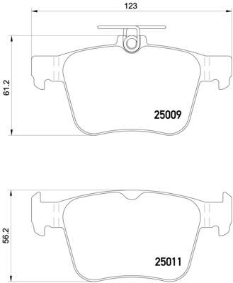 BREMBO P 85 124X - fékbetétkészlet, tárcsafék AUDI AUDI (FAW) CUPRA SEAT SKODA SKODA (SVW ) SKODA (S