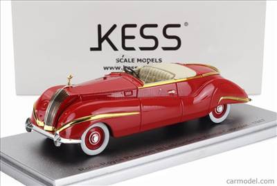 ROLLS ROYCE PHANTOM III LABOURDETTE VUTOTAL CABRIOLET OPEN 1947 RED GOLD