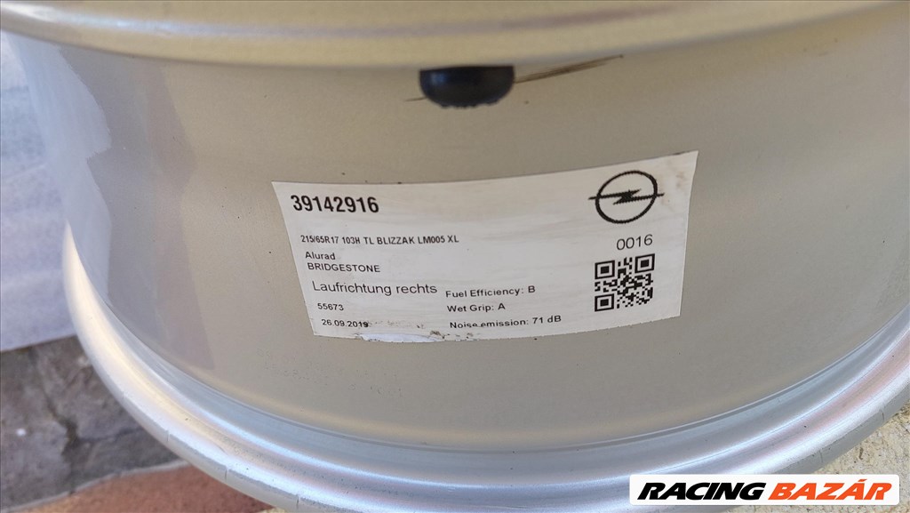 Eladógyári, Opel Grandland X 17" alufelni 5x108 ujszerű 6. kép