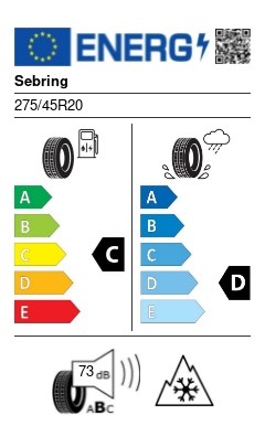 Sebring Snow 275/45 R20 110V XL M+S 3PMSF off road, 4x4, suv téli gumi 2. kép