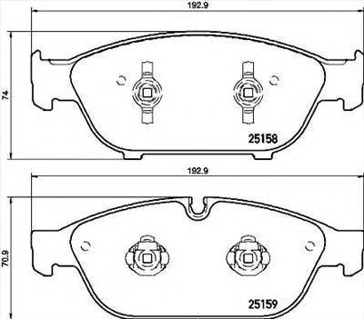 BREMBO P 85 127 - fékbetét AUDI AUDI (FAW) VW (SVW)