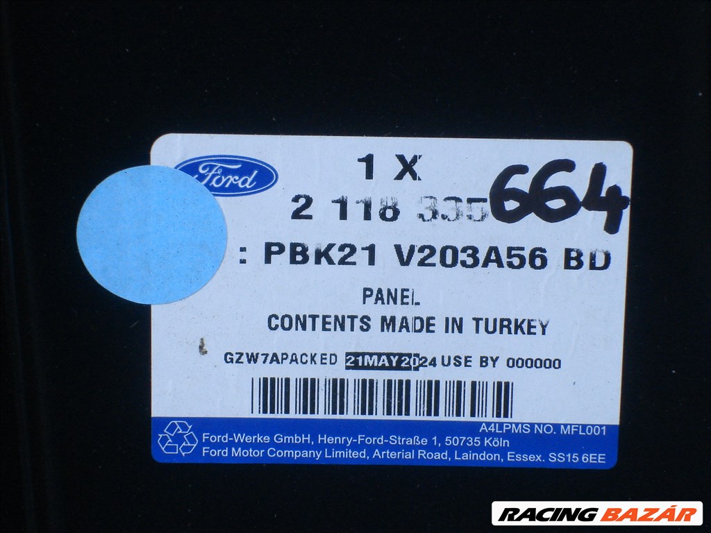 Ford Tranzit Custom Jobb Oldalkeret A+B Oszlop+ Küszöb PBK21 V203A56-BD Új 2012-től 5. kép